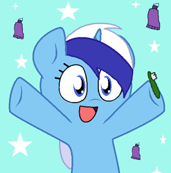 Size: 547x554 | Tagged: safe, artist:pupster0071, character:minuette, female, nya, solo