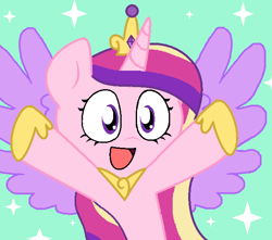 Size: 627x554 | Tagged: safe, artist:pupster0071, character:princess cadance, female, nya, solo