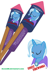 Size: 3118x4535 | Tagged: safe, artist:axemgr, character:trixie, fireworks