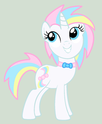 Size: 852x1036 | Tagged: safe, artist:monkfishyadopts, oc, oc only, species:pony, species:unicorn, bow tie, pastel, solo