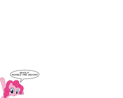 Size: 1280x1024 | Tagged: safe, artist:axemgr, artist:kishmond, character:pinkie pie, character:royal ribbon, atheism, bow, invisible pink unicorn, saddle, text