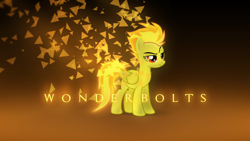 Size: 1920x1080 | Tagged: safe, artist:baumkuchenpony, artist:mithandir730, edit, character:spitfire, species:pegasus, species:pony, female, mare, solo, triangle, vector, wallpaper, wallpaper edit