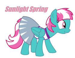 Size: 895x697 | Tagged: safe, artist:monkfishyadopts, base used, character:spring step, character:sunlight spring, cheerleader, female, lip bite, ms paint, solo
