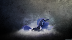 Size: 1920x1080 | Tagged: safe, artist:adrianimpalamata, artist:jordila-forge, edit, character:princess luna, species:alicorn, species:pony, another love, female, grunge, mare, prone, sad, solo, song reference, tom odell, vector, wallpaper, wallpaper edit