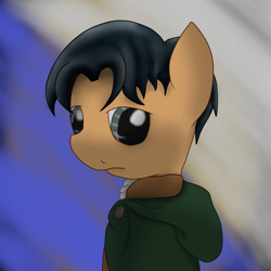 Size: 2600x2600 | Tagged: safe, artist:flashiest lightning, attack on titan, levi ackerman, ponified, snk, solo, survey corps