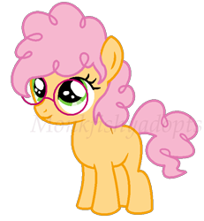 Size: 610x660 | Tagged: safe, artist:monkfishyadopts, parent:cheese sandwich, parent:pinkie pie, parents:cheesepie, adoptable, ms paint, offspring, solo, watermark
