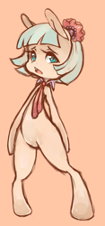 Size: 554x1181 | Tagged: safe, artist:coffeechicken, character:coco pommel, species:pony, bipedal, female, solo
