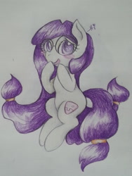 Size: 1024x1365 | Tagged: safe, artist:creeate97, gluko, mon colle knights, ponified, solo, traditional art