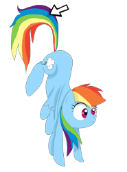 Size: 1024x1381 | Tagged: safe, artist:misspolycysticovary, character:rainbow dash, desktop ponies, arrow, computer mouse, cursor, female, pixel art, simple background, solo, suspended, transparent background