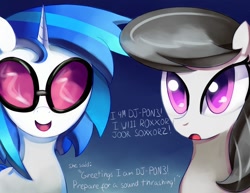 Size: 900x695 | Tagged: safe, artist:negativefox, character:dj pon-3, character:octavia melody, character:vinyl scratch
