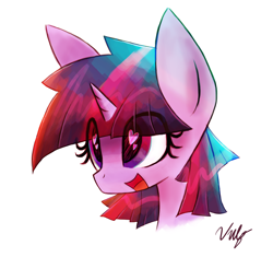 Size: 1672x1573 | Tagged: safe, artist:vulpessentia, character:twilight sparkle, cute, eye clipping through hair, female, head only, heart eyes, open mouth, portrait, solo, twiabetes, wingding eyes