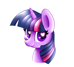Size: 4653x4230 | Tagged: safe, artist:hungrysohma, character:twilight sparkle, absurd resolution, cute, female, heart, heart eyes, looking at you, portrait, smiling, solo