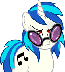 Size: 5189x5736 | Tagged: safe, artist:gray-gold, character:dj pon-3, character:vinyl scratch, species:pony, species:unicorn, .svg available, absurd resolution, cutie mark, female, horn, looking at you, mare, simple background, solo, sunglasses, transparent background, vector
