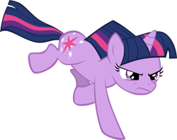 Size: 2145x1697 | Tagged: safe, artist:nicktoonhero, character:twilight sparkle, character:twilight sparkle (unicorn), species:pony, species:unicorn, angry, charge, female, mare, running, simple background, solo, transparent background, vector