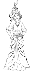 Size: 550x1200 | Tagged: safe, artist:rubrony, character:rarity, species:human, female, humanized, monochrome, solo