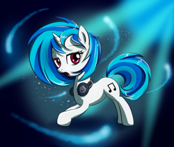 Size: 1077x907 | Tagged: safe, artist:fajeh, character:dj pon-3, character:vinyl scratch, cute, female, headphones, solo