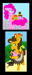 Size: 600x1400 | Tagged: safe, artist:crazynutbob, character:boneless, character:cheese sandwich, character:pinkie pie, oc, oc:fudge fondue, oc:pizza pockets, parent:cheese sandwich, parent:pinkie pie, parents:cheesepie, species:pony, ship:cheesepie, boneless 2, colt, cute, family, father and daughter, father and son, female, filly, foal, male, mother and daughter, mother and son, offspring, shipping, straight, twins