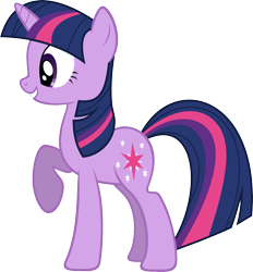 Size: 3487x3756 | Tagged: safe, artist:baumkuchenpony, character:twilight sparkle, character:twilight sparkle (unicorn), species:pony, species:unicorn, female, high res, mare, raised hoof, simple background, smiling, solo, transparent background, vector
