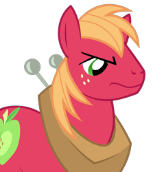 Size: 3773x4224 | Tagged: safe, artist:baumkuchenpony, character:big mcintosh, species:earth pony, species:pony, male, simple background, stallion, transparent background, unamused, vector