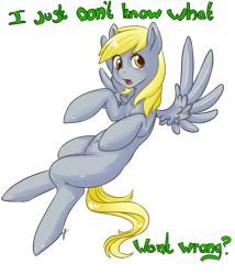 Size: 1200x1400 | Tagged: safe, artist:tiki-sama, character:derpy hooves, species:pegasus, species:pony, belly button, female, flying, i just don't know what went wrong, mare, solo, spread wings, wings