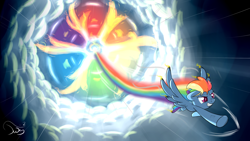 Size: 1920x1080 | Tagged: safe, artist:twilightsquare, character:rainbow dash, g4, my little pony: friendship is magic, female, fire, solo, sonic rainboom