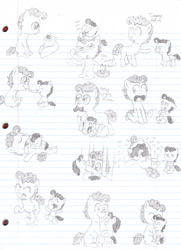 Size: 2379x3287 | Tagged: safe, artist:crazynutbob, character:cheese sandwich, oc, oc:tomato sandwich, species:pony, :o, :t, annoyed, baby, blep, boop, brothers, colt, crib, crying, cute, derp, eyes closed, floppy ears, foal, frown, hug, male, mouth hold, nom, nose wrinkle, on back, open mouth, party horn, pointing, prone, raised hoof, raised leg, scared, sketch dump, sleeping, smiling, stomping, tail pull, toddler, tongue out, unamused, wavy mouth, wide eyes, younger