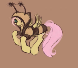 Size: 696x606 | Tagged: safe, artist:noel, artist:osakahatsunemikuo, edit, character:fluttershy, bee, butterscotch, clothing, costume, hoodie, rule 63, solo