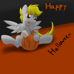 Size: 2600x2600 | Tagged: safe, artist:flashiest lightning, oc, oc only, species:pegasus, species:pony, carving, halloween, knife, male, pumpkin, solo, stallion