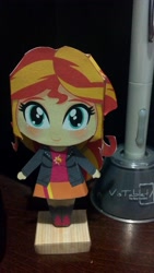 Size: 1836x3264 | Tagged: safe, artist:eljoeydesigns, artist:wryte, character:sunset shimmer, my little pony:equestria girls, clothing, female, papercraft, solo