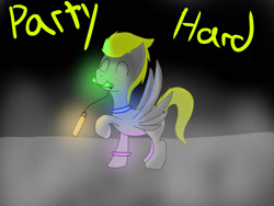 Size: 1600x1200 | Tagged: safe, artist:flashiest lightning, oc, oc only, species:pegasus, species:pony, dancing, glowstick, party, rave