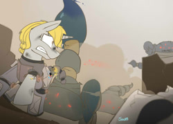Size: 700x500 | Tagged: safe, artist:swomswom, oc, oc only, fallout equestria
