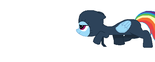 Size: 500x200 | Tagged: safe, artist:tomdantherock, character:rainbow dash, animated, catsuit, female, simple background, solo, transparent background