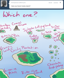 Size: 500x600 | Tagged: safe, artist:alipes, ask, ask pinkie pierate, island, map, scenery, tumblr