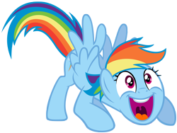 Size: 3998x3000 | Tagged: safe, artist:scourge707, character:rainbow dash, female, simple background, so fucking happy, solo, transparent background, vector