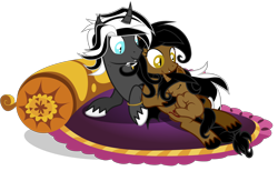 Size: 6500x4000 | Tagged: safe, artist:junkiesnewb, oc, oc only, oc:nox arcana, oc:tempest arcana, oc:whirlwind dust, species:bat pony, species:pony, absurd resolution, bat pony unicorn, bed, bolster pillow, bracelet, collar, cuddling, curved horn, cute, eyes closed, family, fangs, female, filly, foal, male, mare, married, noxwind, on back, on side, parent:oc:nox arcana, parent:oc:whirlwind dust, parents:noxwind, prone, shipping, simple background, sleeping, slit eyes, smiling, snuggling, stallion, straight, transparent background, unshorn fetlocks, vampire, vampony, vector, wingless bat pony