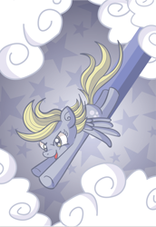 Size: 900x1310 | Tagged: safe, artist:xkappax, character:derpy hooves, species:pegasus, species:pony, cloud, cloudy, female, mare