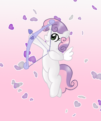 Size: 1000x1200 | Tagged: safe, artist:marikaefer, character:sweetie belle, bow, female, solo