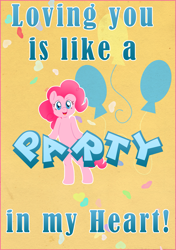 Size: 1573x2232 | Tagged: safe, artist:marikaefer, character:pinkie pie, female, solo, valentine