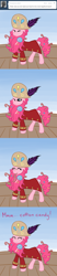 Size: 500x2400 | Tagged: safe, artist:alipes, character:pinkie pie, species:earth pony, species:pony, ask, ask pinkie pierate, beard, clothing, comic, facial hair, female, hat, mare, pirate, solo, tumblr