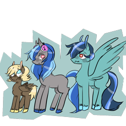 Size: 1024x1024 | Tagged: safe, artist:waackery, oc, oc only, parent:derpy hooves, parent:doctor whooves, parent:octavia melody, parent:rainbow dash, parent:soarin', parent:vinyl scratch, parents:doctorderpy, parents:scratchtavia, parents:soarindash, magical lesbian spawn, offspring