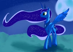 Size: 900x644 | Tagged: safe, artist:rubrony, character:princess luna, female, solo