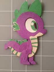 Size: 960x1280 | Tagged: safe, artist:gopherfrog, character:spike, species:dragon, craft, cutout, handmade, paper, papercraft