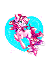 Size: 2893x4092 | Tagged: safe, artist:minamikoboyasy, character:pinkie pie, female, solo, wink
