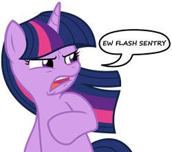 Size: 1159x1022 | Tagged: safe, artist:mamandil, character:flash sentry, character:twilight sparkle, disgusted, ew flash sentry, ew gay, meme, simple background, transparent background, vector