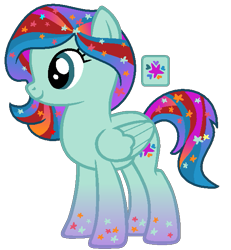 Size: 553x599 | Tagged: safe, artist:monkfishyadopts, base used, oc, oc only, gradient hair, gradient hooves, solo, stars, universe pony