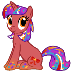 Size: 454x464 | Tagged: safe, artist:monkfishyadopts, base used, oc, oc only, oc:pennyspace, gradient hair, gradient hooves, solo, stars, universe pony