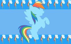 Size: 2560x1600 | Tagged: safe, artist:alicehumansacrifice0, character:rainbow dash, species:pegasus, species:pony, cutie mark, female, flying, open mouth, solo, spread wings, wallpaper, wings