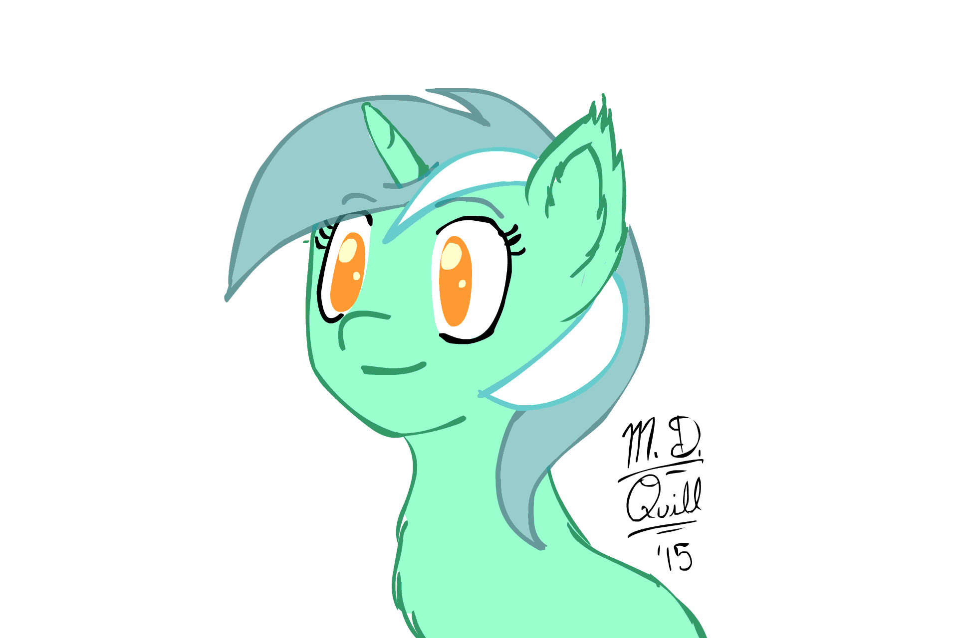 Size: 1920x1280 | Tagged: safe, artist:m_d_quill, character:lyra heartstrings, animated, blushing, cute, ear fluff, female, gift art, lyrabetes, simple background, solo, white background