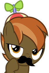 Size: 5000x7454 | Tagged: safe, artist:lahirien, character:button mash, species:earth pony, species:pony, absurd resolution, button 'stache, colt, looking at you, male, moustache, simple background, solo, transparent background, vector
