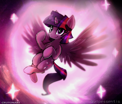 Size: 2448x2097 | Tagged: safe, artist:crutonart, artist:vulpessentia, character:twilight sparkle, character:twilight sparkle (alicorn), species:alicorn, species:pony, collaboration, female, solo, wingding eyes